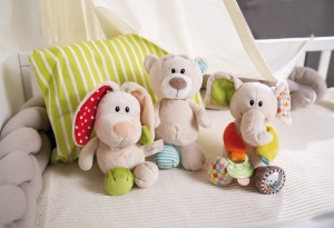 NICI Schmusetier Hase Tilli 39685 25cm Beige Plus pentru Bebelusi - Img 8