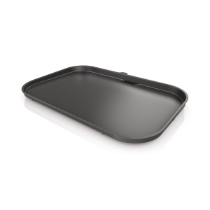 Ninja Woodfire Plancha XL, placa cu canelura plata neadeziva, accesoriu oficial, compatibil cu plita electrica de exterior OG850 / OG901, neagra, XSKOGXLGGCMEU, Schwarz, (XSKOGXLFPLTEU)