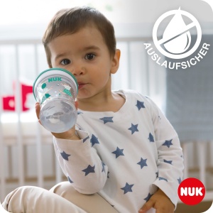 NUK Action Cup 230ml Verde Leopard Pahar Copii 12 luni Antiscurgere BPA-Free - Img 4