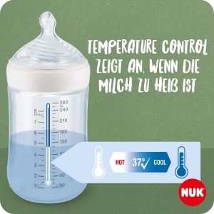 NUK for Nature Set Perfect Start Biberon si Suzeta 0-6 luni 100% materii prime naturale 4 x sticle (150 ml + 260 ml) 2 x Suzeta din silicon fara BPA 6 bucati - Img 4