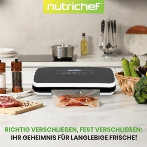 NutriChef Vacuum Sealer 110W Compact Versatil cu Accesorii Incluse - Img 6