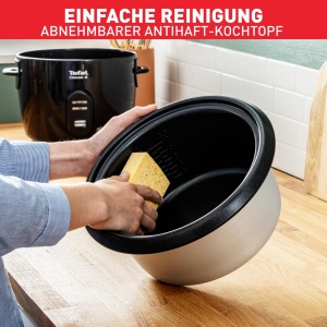 Oala de gatit orez Tefal New Classic RK1038, 5L, negru-metalic, cu functie de aburire - Img 5