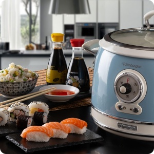 Oala de gatit pentru orez Ariete 2904, 3.5 l, 650 W, Pastel Albastru - Img 7