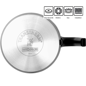 Oala de lapte WMF Inductie 14 cm fara capac, oala mica 1.7l, cratita cu lapte, acoperita cu otel inoxidabil Cromargan, maner din plastic, poate fi spalata in masina de spalat vase, - Img 5