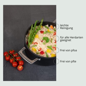 Oala Genius Cerafit Plasma, 5 litri, 24 cm, inox, negru - Img 6