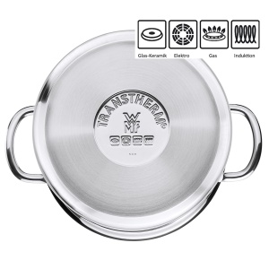 Oala pentru sparanghel WMF 16cm, inox Cromargan, capacitate 5l, cu capac din sticla - Img 5