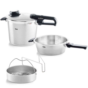 Oala sub presiune Fissler Vitavit Premium 6L tigaie 2.5L, inductie, metal