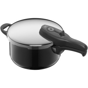 Oala sub presiune Silit Sicomatic t-Plus, 4.5L, 22 cm, 3 nivele gatire, negru