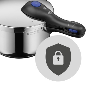 Oala sub presiune WMF Perfect Plus 65L otel inoxidabil compatibila inductie cu insert pentru gatit la aburi - Img 3