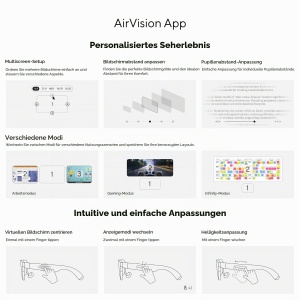 Ochelari Inteligenti ASUS AirVision M1, Display 100 inch, 1100 nits, 95 DCI-P3 - Img 5