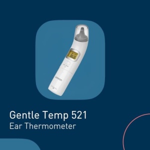 OMRON Gentle Temp 521 Ear Thermometer, termometru clinic digital cu tehnologie de masurare in infrarosu pentru masurare precisa in ureche in doar 1 secunda; cu functie de iluminare pentru utilizare usoara pe timp de noapte - Img 2
