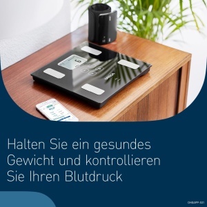 OMRON VIVA - cantarul inteligent de baie pentru analiza corporala Stiftung Warentest Gut 1024 cu Bluetooth si aplicatie masoara grasimea corporala gre - Img 5