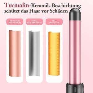 Ondulator 5 in 1 BESTOPE cu tehnologie ceramica, 10-32mm, 2 temperaturi - Img 3