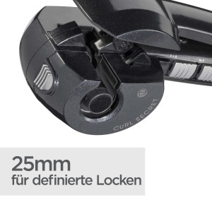 Ondulator automat BaByliss Curl Secret Ionic 2 C1300E 2 accesorii interschimbabile 190-230degC negru - Img 4