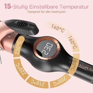 Ondulator BESTOPE PRO 32mm - Multi-Temperatura, LCD, Design Ergonomic - Img 2