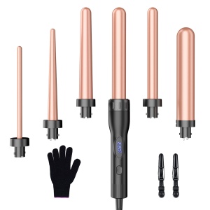 Ondulator de par 6 in 1 cu temperatura ajustabila, ceramica turmalina