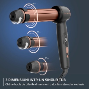 Ondulator Rowenta Twist Curl L-Form 3 dimensiuni de bucle rezultate de durata - Img 6