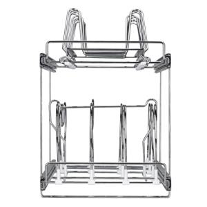 Organizator bucatarie VEVOR LX-C9285 2 etaje otel carbon sistem glisare silentios - Img 10