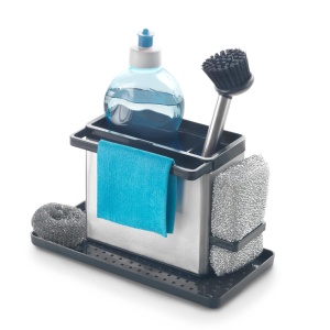 Organizator chiuveta Metaltex TidyTex inox 24x13x14 cm argintiu - Img 3