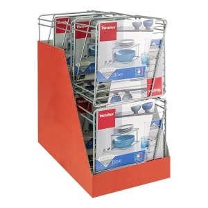 Organizator colt bucatarie Metaltex Boxe 364001000 1 etaj 25x25x15 cm argintiu - Img 6