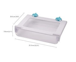 Organizator frigider Joseph Joseph FridgeStore TransparentTurcoaz 78x313x255 cm - Img 3