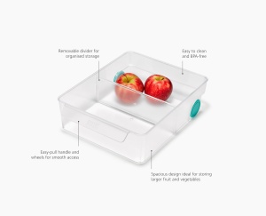 Organizator frigider Joseph Joseph FridgeStore XL maner si role BPA-free transparent - Img 5