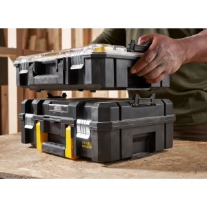 Organizator STANLEY FatMax FMST82967-1, cu 10 compartimente, transparent - Img 6