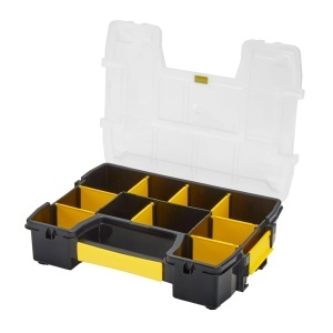 Organizator unelte STANLEY FatMax Sortmaster, 29.5x6.5x21.5 cm, stivuibil, cu insertii detasabile - Img 2