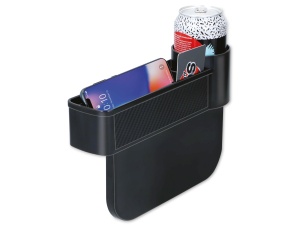 Organizer auto DUNLOP cu suport pentru bauturi, negru, design functional - Img 2
