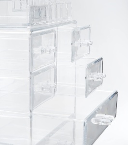 Organizer cosmetic InnovaGoods, 7 sertare, 16 compartimente, transparent - Img 4