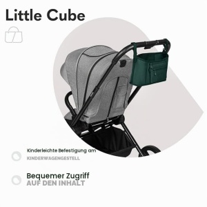 Organizer pentru carucior LIONELO Little Cube, impermeabil, cu 2 buzunare pentru sticle - Img 4
