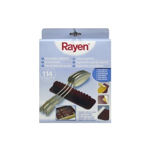 Organizer pentru tacamuri Rayen 6314, ajustabil, design modern, culoare rosie - Img 4