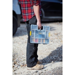 Organizer unelte STANLEY Sortmaster 12 compartimente, 43 x 33 x 9 cm, portabil - Img 2