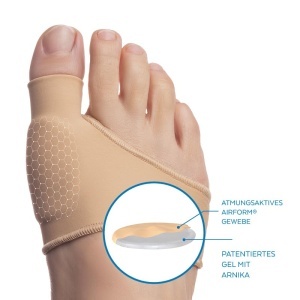 Orteza pentru Hallux Valgus Poderm, Gel cu Arnica, Material Respirabil, Recomandata de Podiatri - Img 3