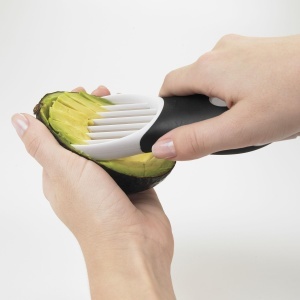 OXO Good Grips 3-in-1 Avocado Schneider Alb Functie Multifunctionala - Img 5