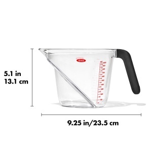 OXO Good Grips Cana de masurat 1L Design ergonomic Graduatie inclinata - Img 6