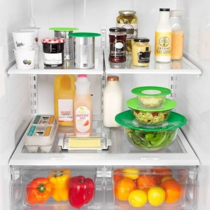 OXO Good Grips Capac din silicon reutilizabil 20cm Verde Transparent - Img 8