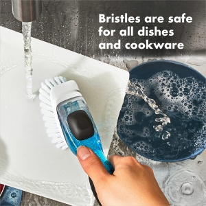 OXO Good Grips Dozator de sapun Set de depozitare pentru perii de spalat vase - Img 3