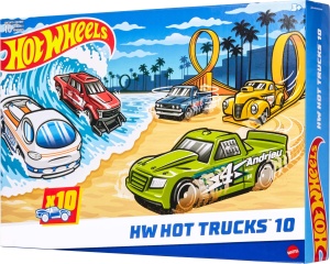 Pachet 10 Camioane Hot Wheels - Diverse Stiluri, 164, Die-Cast
