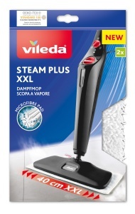 Pads de curatare Vileda Steam XXL, 2 bucati, microfibra, alb