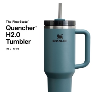 Pahar termic Stanley Quencher H2.0 1.2L - Albastru - Img 3