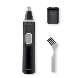 Panasonic ER-GN300-K503 Aparat de tuns parul pentru nas pentru barbati, aparat de ras electric premium, aparat de tuns nasul, urechile si sprancenele, rezistent la apa, alimentat cu baterie, negru - Img 2
