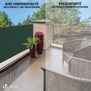 Panou de protectie VOUNOT 1.510m, HDPE 230gm, Verde, 95 umbrire - Img 7