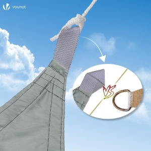 Panou de umbrire VOUNOT 3x5m, impermeabil, gri, pentru balcon si gradina - Img 2