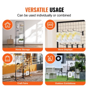 Panou Gitter pentru Prezentare VEVOR YD0024, 2 Buc, Design Compact, Capacitate 27 kg - Img 6