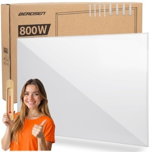Panou Infrarosu Berdsen 800W, Alb - Economisire Energie, Protectie la Supraincalzire
