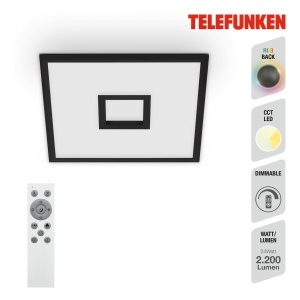 Panou LED Telefunken 24W, 2200lm, RGB, cu telecomanda, negru - Img 2