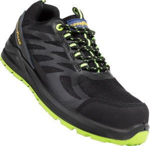 Pantofi de siguranta Goodyear SP1, marimea 36, material textil negru si verde - Img 4