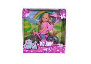 Papusa Evi cu Catelus Simba 105733273038, 12 cm, pentru copii de la 3 ani