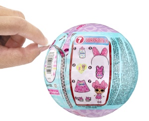 Papusa L.O.L. Surprise Loves Mini Sweets Peeps Cute Bunny, 7 surprize, editie limitata - Img 3